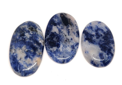 88 Cts Natural Awesome Sodalite Oval Shape Cabochon Handmade Loose Gemstone - Picture 2 of 6