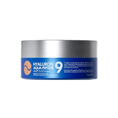MEDIPEEL Hyaluron Aqua Peptide 9 Ampullen Augenklappe 1,6g x 60 Blatt - Kbeauty