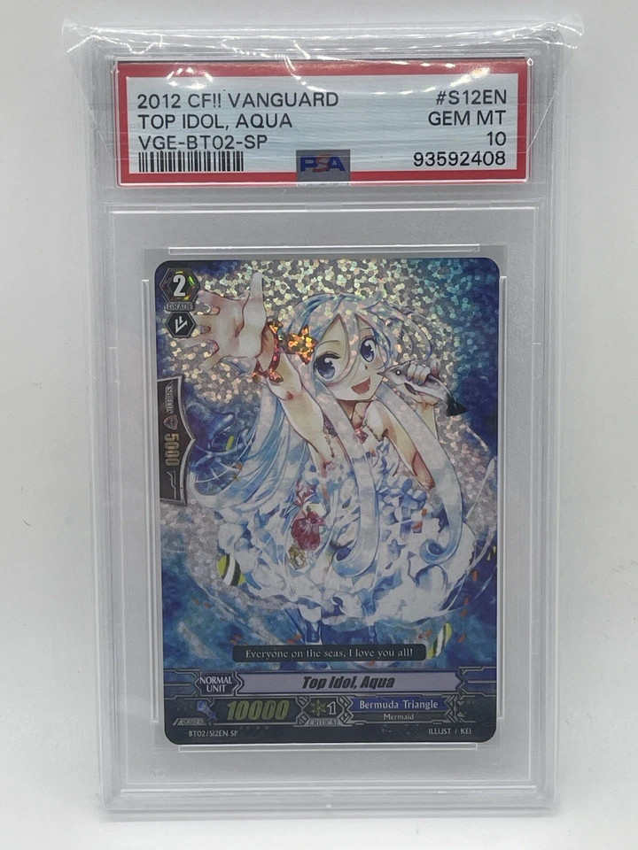 Top Idol, Aqua SP PSA 10 Gem Mint💎 2012 BT02 Cardfight Vanguard BT02/S12EN - SP - Image 2 of 4