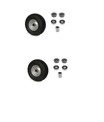 2 PK. - 13X650X6 4PLY WHEEL ASSEMBLY  & Bearings  DIXIE CHOPPER, SILVER(#D50)