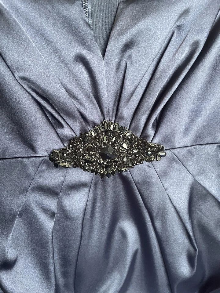 Midnight Blue Eliza J New York Dress. Size 10 Evening Prom. RRP £150 Worn once - Image 4 of 4