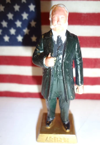 PRESIDENT CHESTER ARTHUR Vintage 1960s Marx Presidents 2.5" Figure
