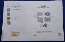1978  ITALIA RACCOMANDATA ESPOSIZIONE FILATELICA 76 CARTONCINO SCOFFERA - F/2949