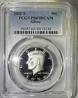 2002 S Proof Silver Kennedy Half Dollar .50C PCGS PR69DCAM