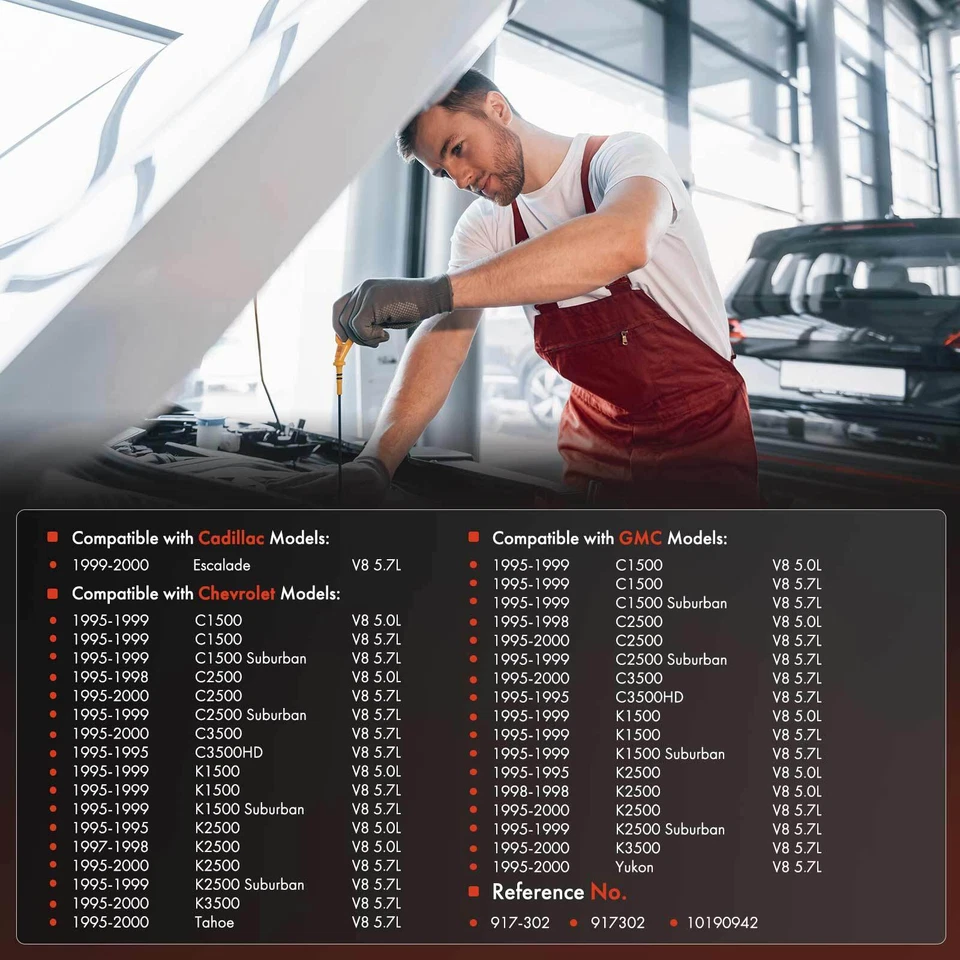 Engine Oil Dipstick for Chevy Tahoe 95-00 C1500 C2500 K3500 GMC Yukon Cadillac - Image 2 of 4