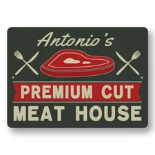 Custom Meat House Metal Sign