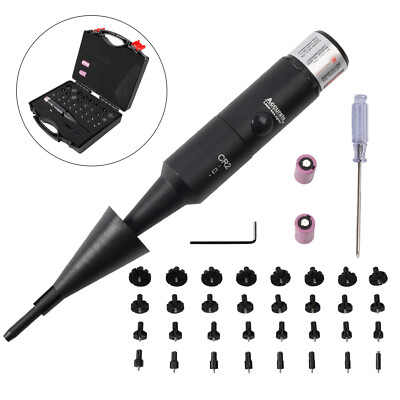 Professional Laser Bore Sight Kit Multiple Caliber Upgraded Red Bore Sighter US