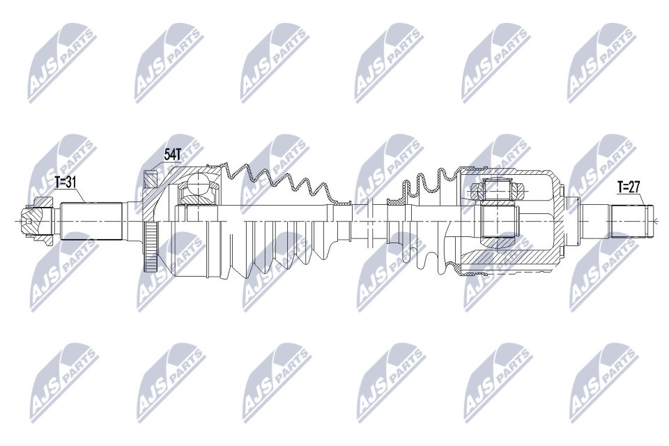 NPW-KA-360 NTY Drive Shaft for KIA