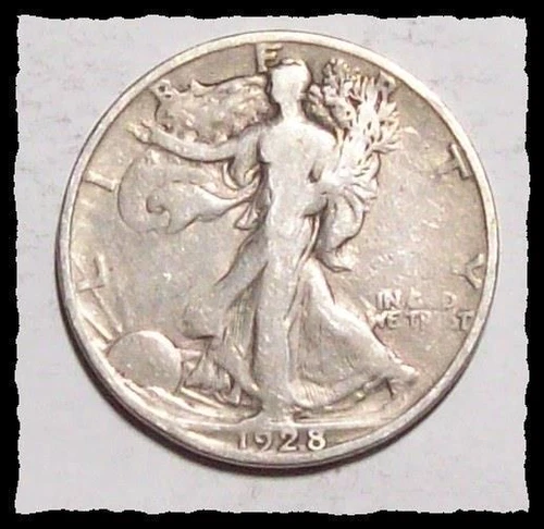 1928-S WALKING LIBERTY HALF DOLLAR  Sharp  VG++ / Fine  #8C90