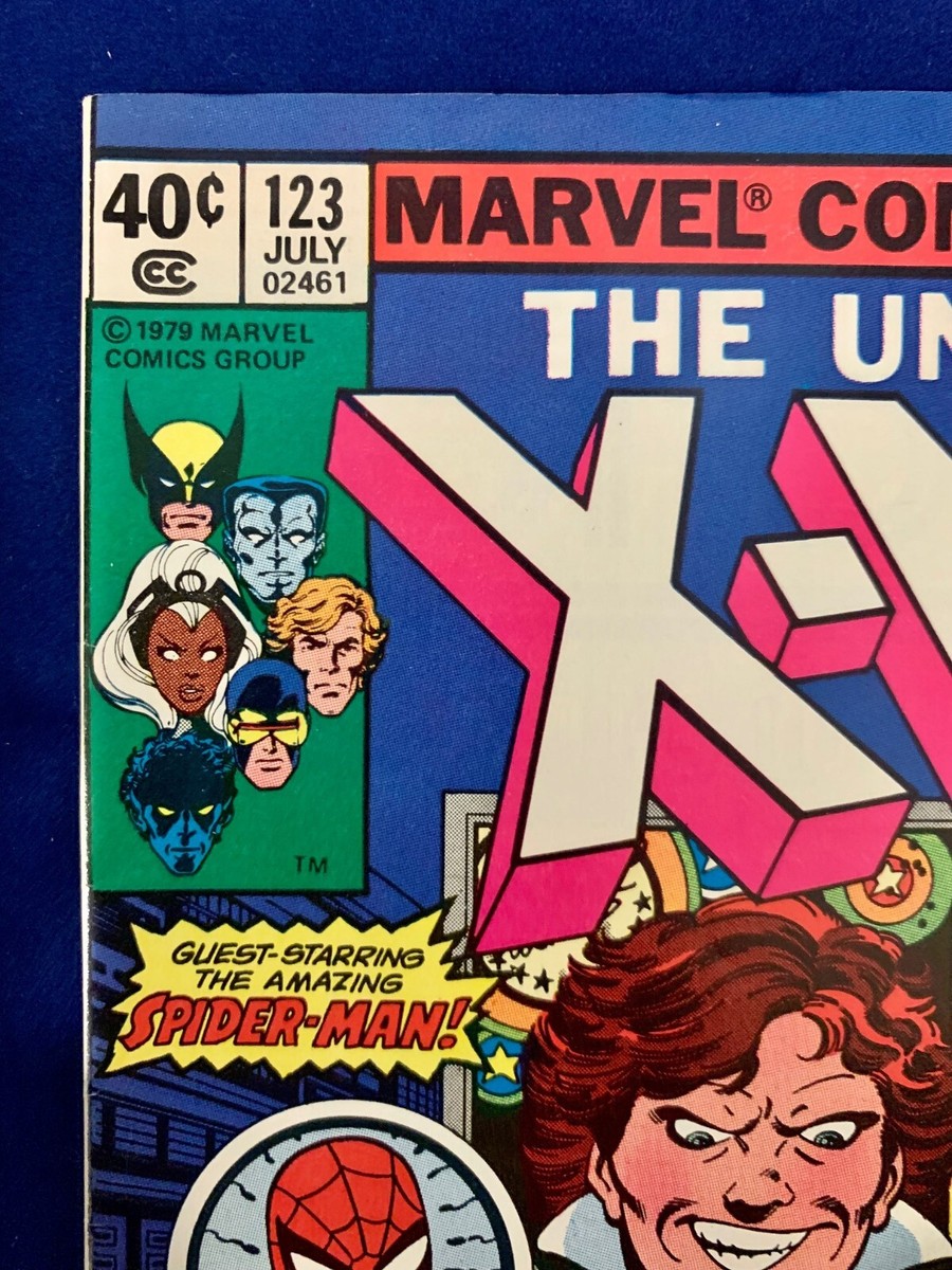 🔥🔑 UNCANNY X-MEN (1979) #123 ARCADE SPIDER-MAN - VERY HIGH GRADE