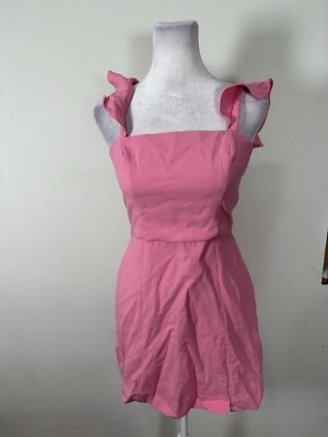 knee length dresses for ladies Cher Rosette Textured Bandeau Mini Dress Blush Pink