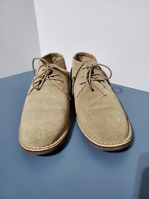 Kenneth Cole Reaction Desert Chukka Mens Boots 12 Dress Pink Perforated Suede Kenneth Cole REACTION Suede Perforated Desert Chukka Boots  main image 3