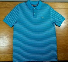 CHAPS 100% Cotton Business Casual Dress Or Golf Polo Shirt Size M Men's Medium