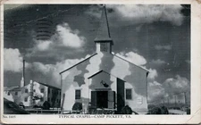 RPPC 1943 Chapel Camp Picket Va. Postcard
