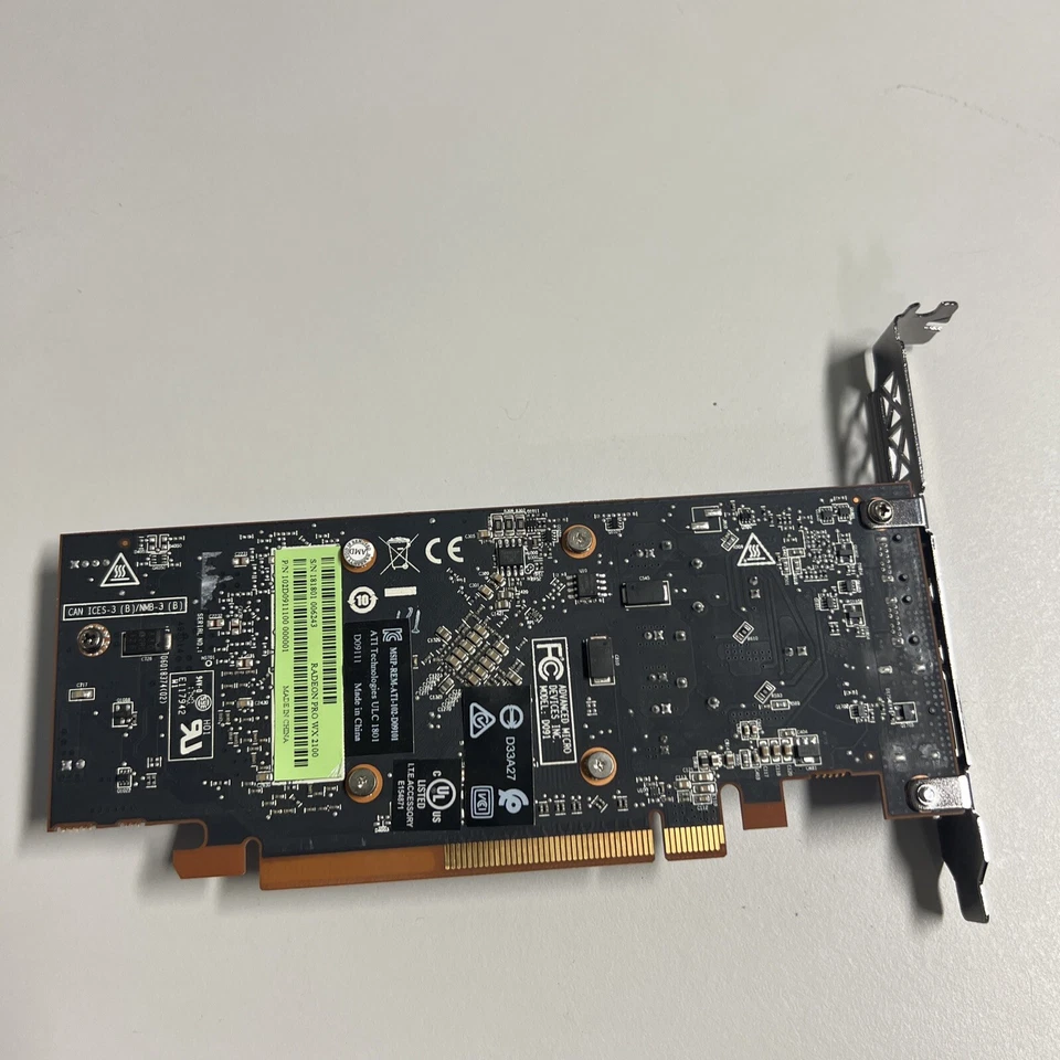 Scheda video grafica AMD Radeon Pro WX 2100 2GB GDDR5 GPU pcie 3.0 - Immagine 2 di 4