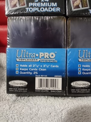 100 BCW Premium Toploaders Card Holders - 4 Packs Of 25 For Trading Cards