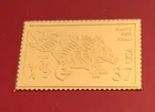 2005 USPS Lunar New Year 24K Gold Layer .999 Silver Year Of The Pig Stamp Ingot