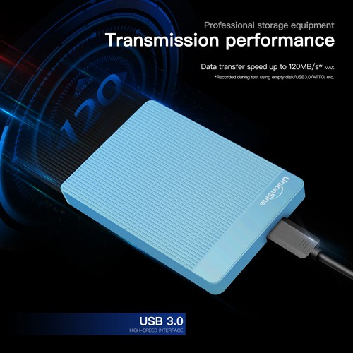 Portable Externe Festplatte 1TB 2TB 2.5" HDD USB 3.0 SATA für PC PS4 Xbox Series - Bild 10 von 22