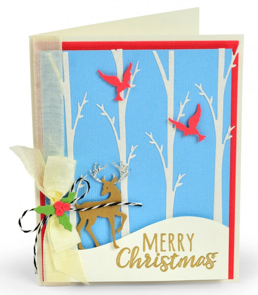 New, Retired Sizzix Thinlits Christmas Shadow Box 20pc #663611 Retail $19.99 - Image 4 of 4