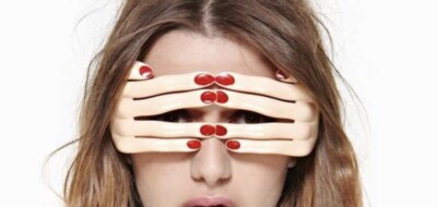 New Sold Out Rare Linda Farrow Jeremy Scott Flesh Color hand  display picture 1