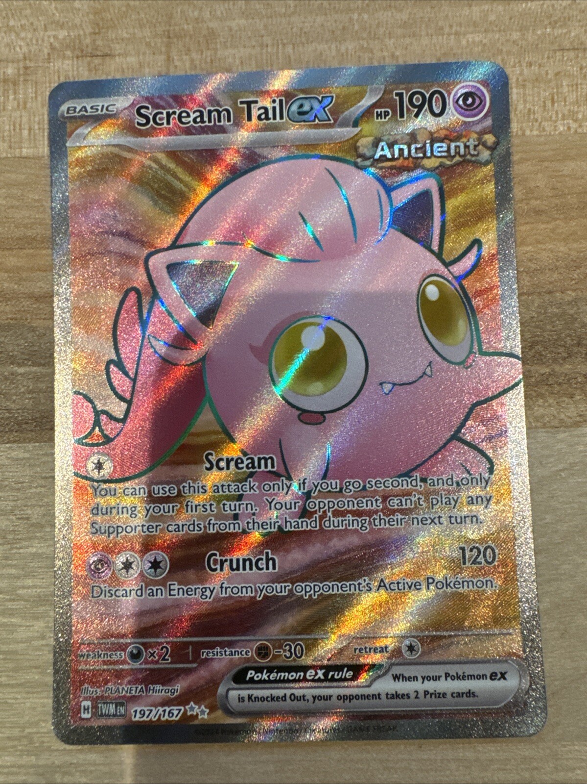 Pokémon TCG: S&V Twilight Masquerade - Scream Tail ex UR 197/167 - NM