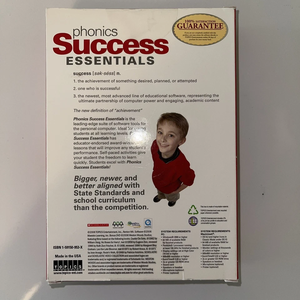 Topics Education Phonics Success Essentials 6 Subjects Ages 13-15 Grades 7-9 - Image 2 of 2