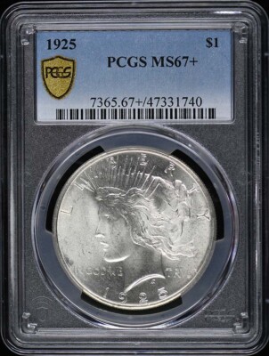 1925 $1 Peace Dollar PCGS MS67+ | eBay