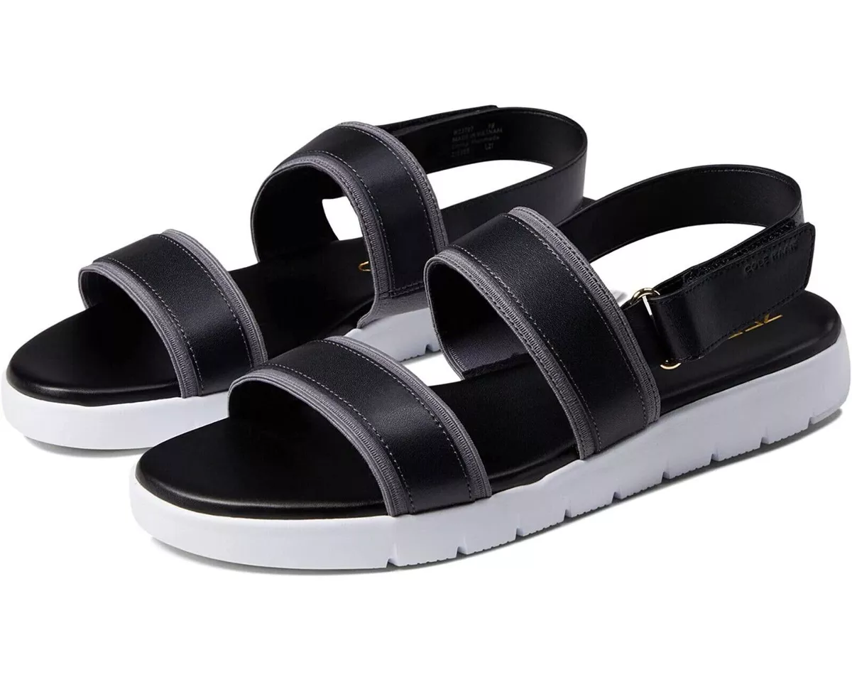 Cole Haan Womens Zerogrand Flat Double Band Sling Back Athletic Sandals Size 5