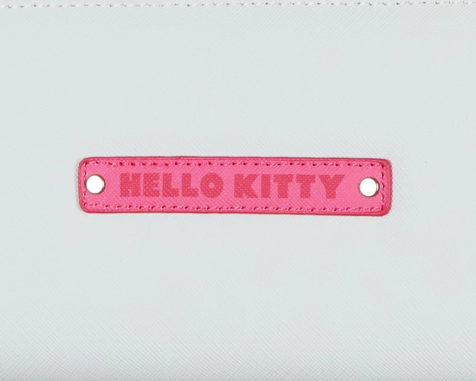 Cartera Sanrio Hello Kitty para mujer 3D lazo imitación cuero cremallera completa alrededor Foto 4 de 4