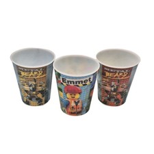 McDonalds The LEGO Movie Holographic 13oz Plastic Cups Set of 3 Emmet