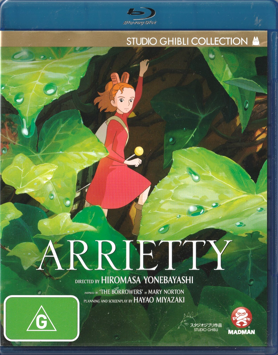 Arrietty by Hayao Miyazaki (Blu-ray, 2012) Region B 9322225096011
