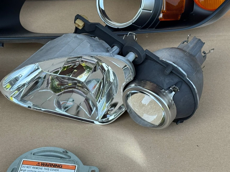 2004 2005 2006 2007 2008 Honda S2000 Headlight AP2 Projector D2S Shrouds Chrome - Image 4 of 4
