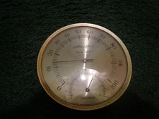 Vintage Airguide Barometer Temperature  5 inch wall mount