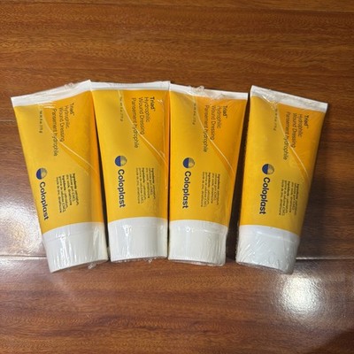 Lot of 4 Coloplast Triad Hydrophilic Wound Dressing Paste 6 oz Tubes Sealed