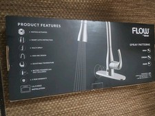 FLOW Motion Activated 1-Handle Pull-Down Sprayer Kitchen Faucet Champagne Gold