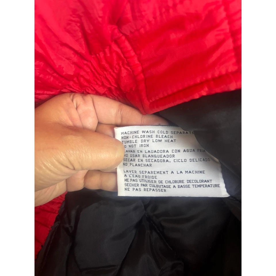 Chaqueta con Capucha Vintage Logo 7 Kansas City Chiefs XL Roja Negra Años 90 Día del Juego NFL Foto 3 de 4