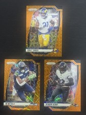 2024 Prizm - DERRICK HENRY - DK METCALF  - KOBIE TURNER - Orange Lazer Prizm Lot