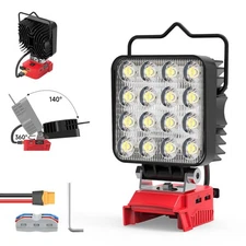 48W 4800LM wireless LED Flashlight Work Light For Milwaukee 18V Li-Ion Battery
