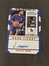 2020 Contenders Draft Picks Sticker Variation Game Ticket Red Auto ISAIAH MOSS