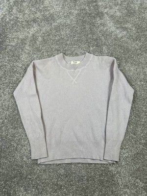 Madewell Sweater Womens Xs Purple Cashmere Waffle Knit Pullover