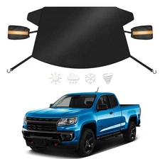 For Chevy Silverado Winter Windshield Snow Frost Ice Guard w/Side Mirror Cover