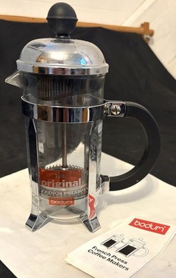 Bodum Chambord French Press  - Glass & Stainless Steel -  SMALL  - 12 oz