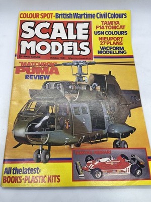 Scale Models Magazine October 1981 Issue Matchbox Puma Review Tamiya