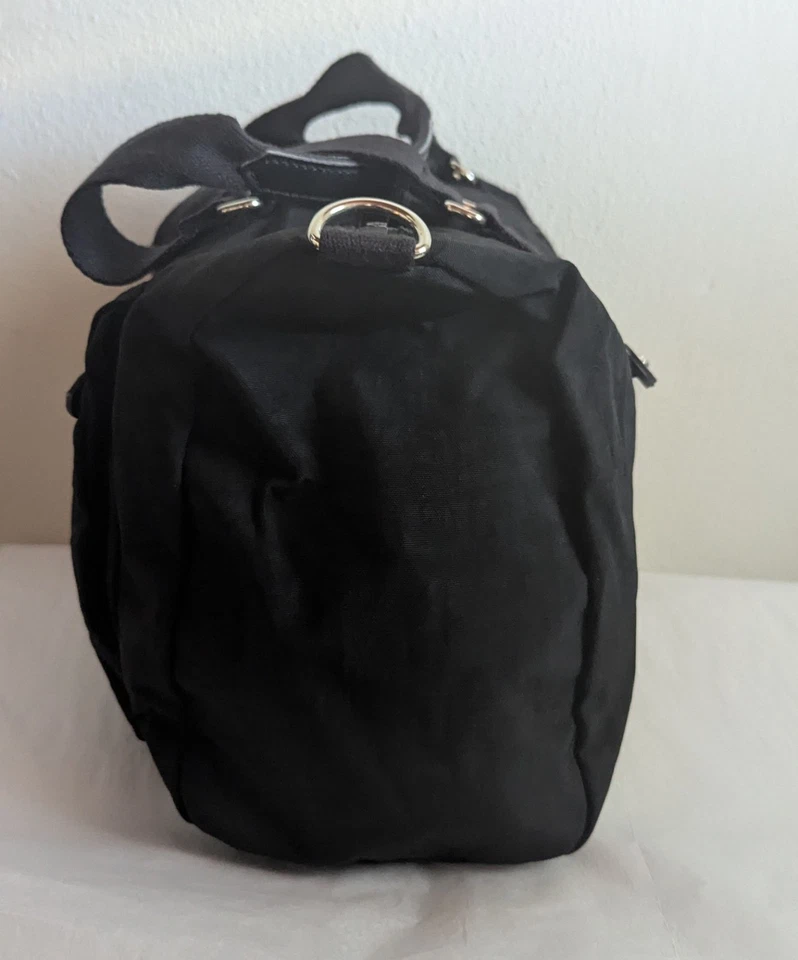 Kipling Purse Shoulder Bag Tote Nylon Travel Kipling Black 13" X 9" Live Light - Image 4 of 4