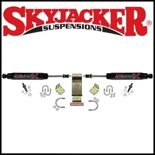 Skyjacker Black MAX Steering Stabilizer Dual Kit fits 2007-2018 Jeep Wrangler JK