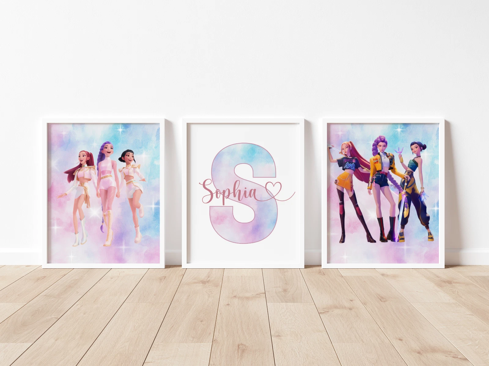 Kpop Demon Hunters Wall Art Prints Set of 3, Personalised K pop Girls Room Decor
Opens in a new wind
