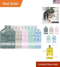 Ultimate Pack of 10 BPA Free Food Pouches for Toddlers - Fun Designs  Safe