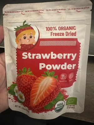Freeze Dried Strawberry Powder, 5 Ounces, Strawberry Powder for Smoothie, Cake