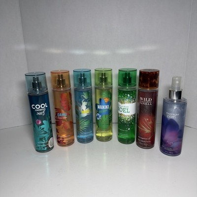Bath & Body Works Fine Fragrance Mist Lot Of 7 Hawaiian Beach Vanilla Moonlight