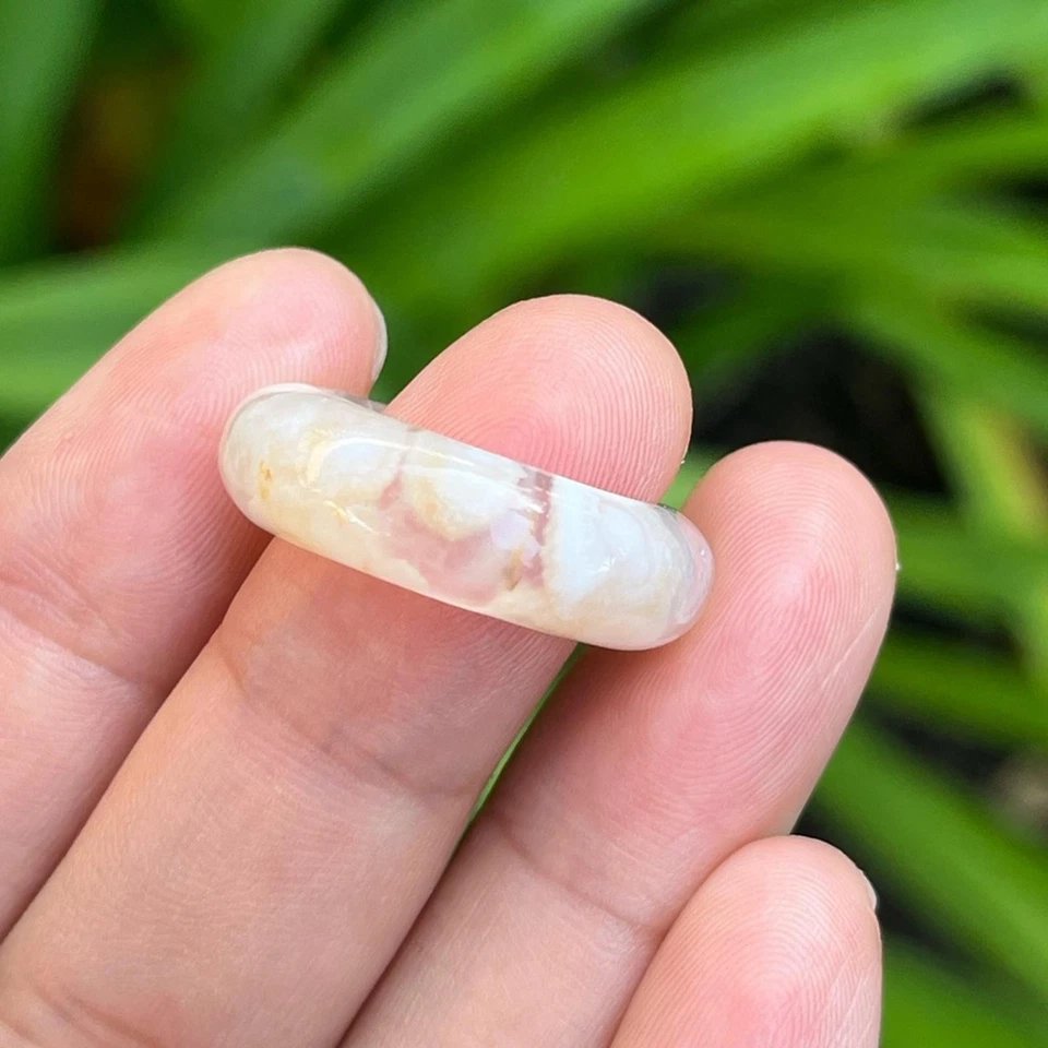 6.5码天然花卉玛瑙戒指0037 — 第 4/4 张图片